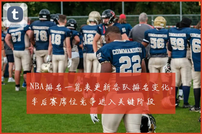 NBA排名一览表更新各队排名变化，季后赛席位竞争进入关键阶段